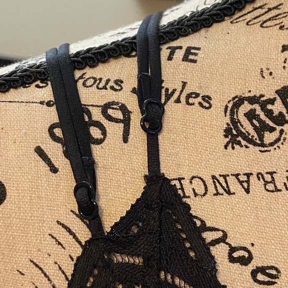 Pink By Victoria’s Secret Black Lacy Bralette S/P - Picture 3 of 6